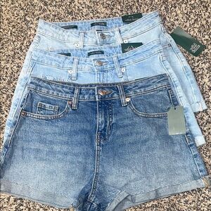 Wild Fable Light and Dark Blue Jean Shorts Lot of 3 Size 2 | All NWT!